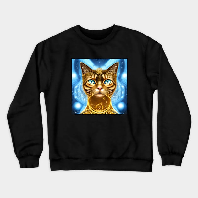 Alien Cat Crewneck Sweatshirt by AnnieDreams